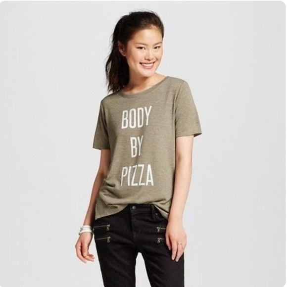 Modern Lux Tops - 🍕SOLD🍕Modern Lux Body by Pizza tee size L